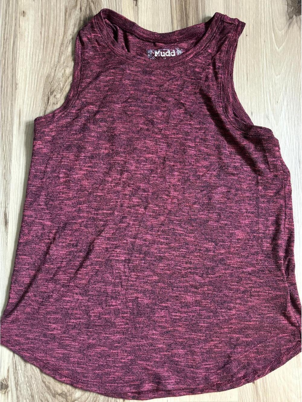 Mudd Women's Burgundy Heather Sleeveless Tank Top Size Medium